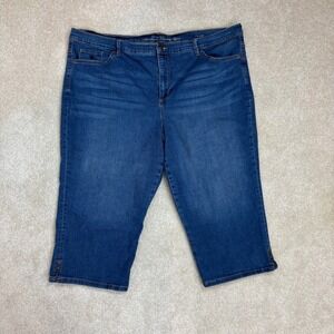 Gloria Vanderbilt Amanda All Around Slimming Denim Capri Jeans 22W Plus